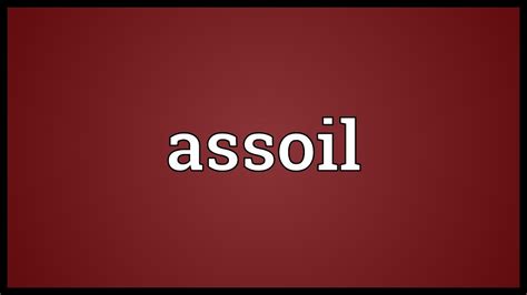 assoil definition